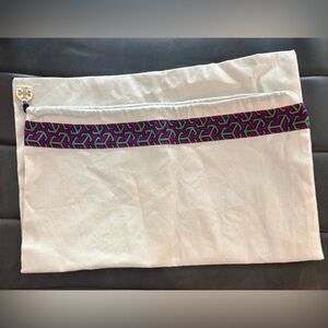 Tory Burch Cream and Purple Dust Bag